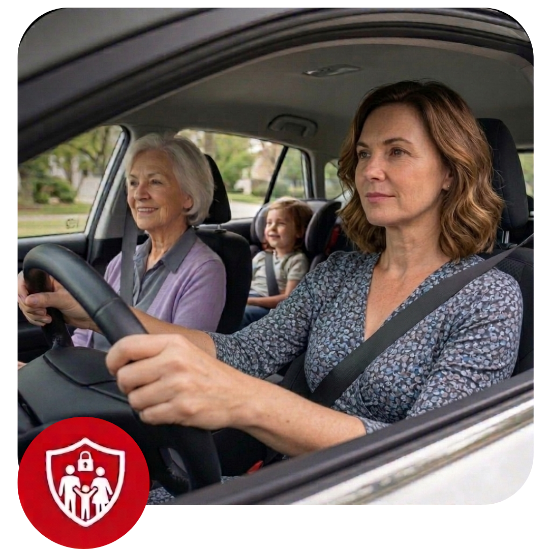 Levar sua família com segurança
